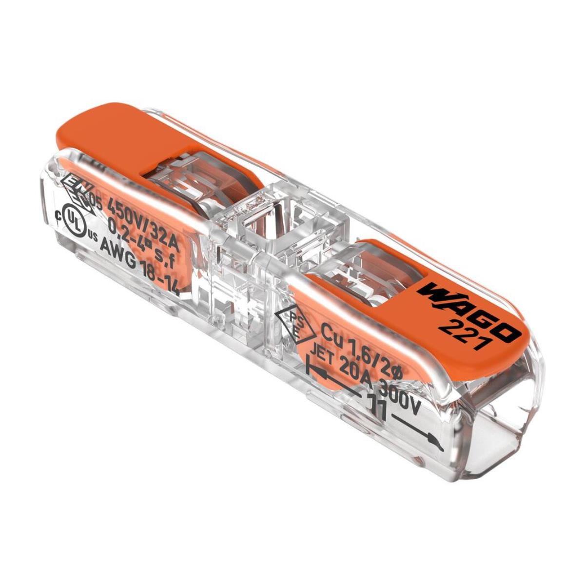 Nom du produit : WAGO 221-2411 Borne de Connexion avec Levier